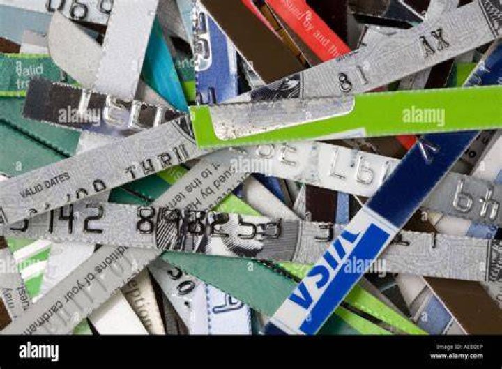 Can credit cards be shredded?