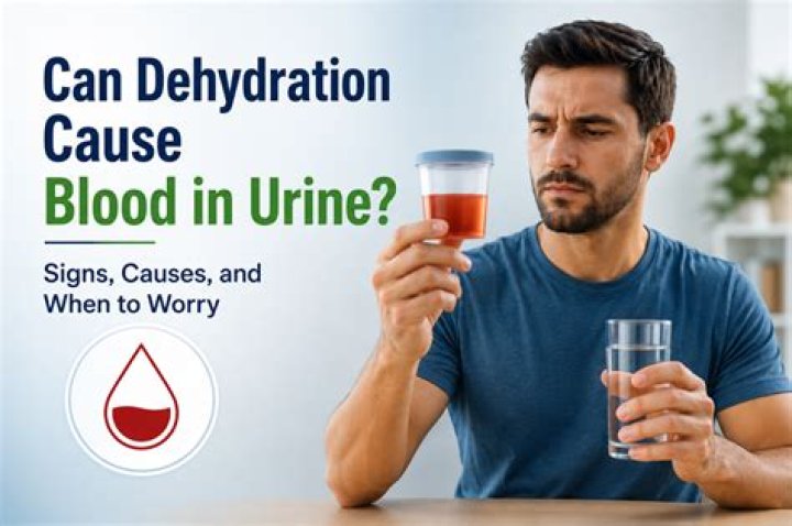 Can dehydration cause blood in urine?