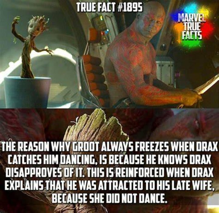 Can Drax not see Groot?
