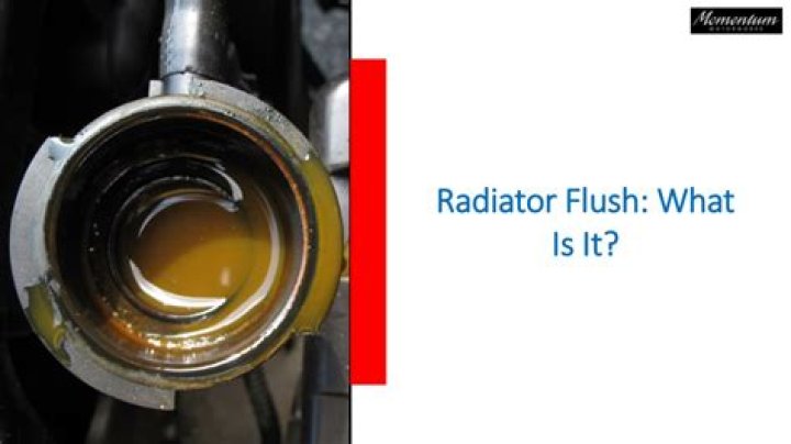 Can flushing a radiator cause problems?