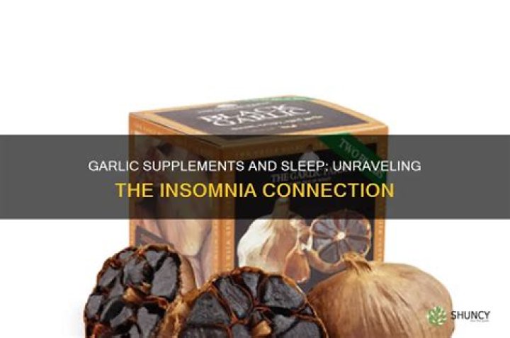 Can garlic cause insomnia?