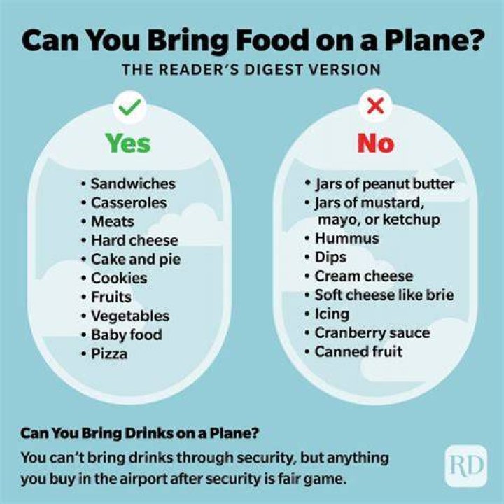 Can I bring food on a plane?