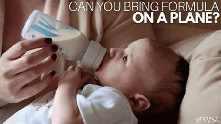 Can I bring formula on a plane?
