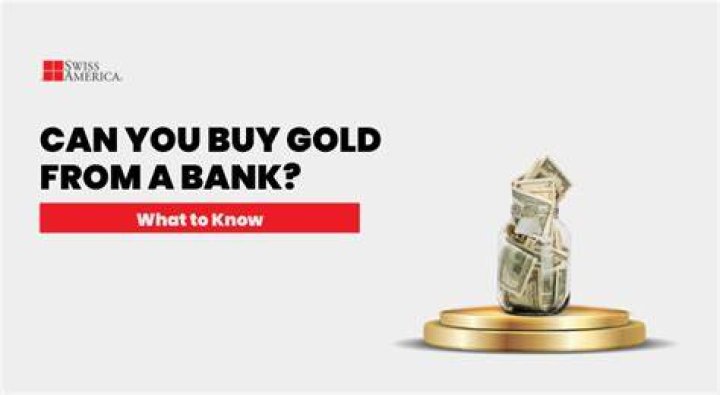 Can I buy gold from a bank?