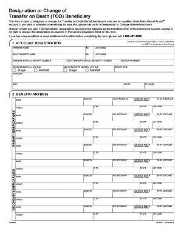 Can I change a TOD beneficiary?