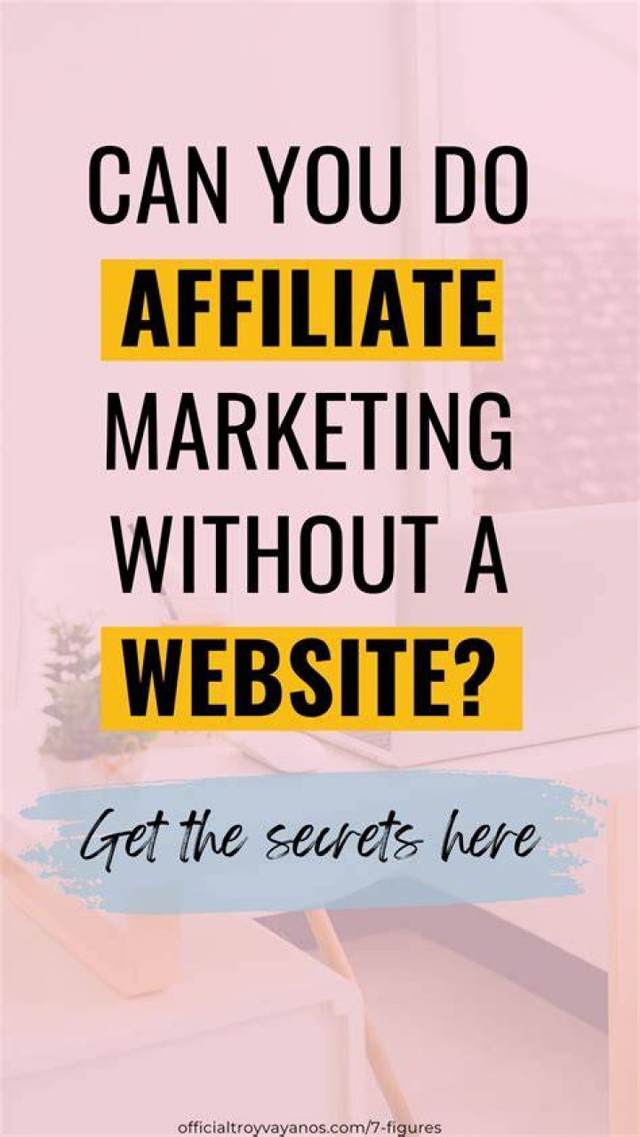 Can I do affiliate marketing with a website?