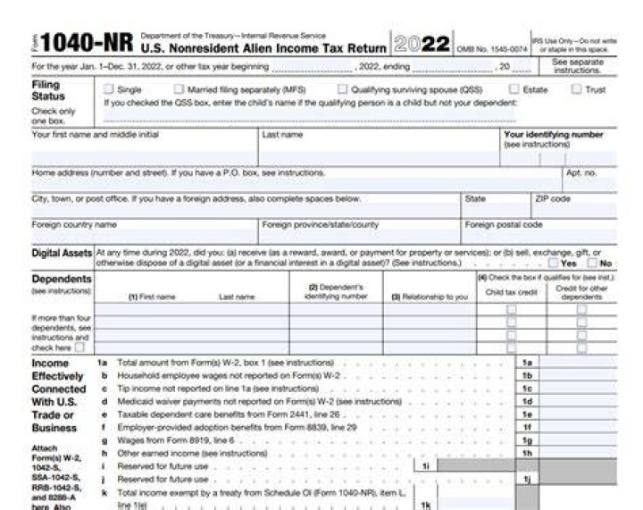 Can I eFile form 1040NR?