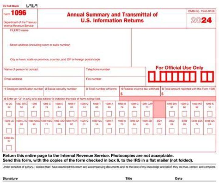 Can I file Form 1096 electronically?