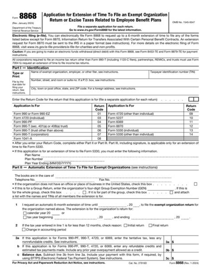 Can I file Form 8868 online?