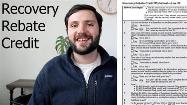 Can I fill out the recovery rebate credit online?