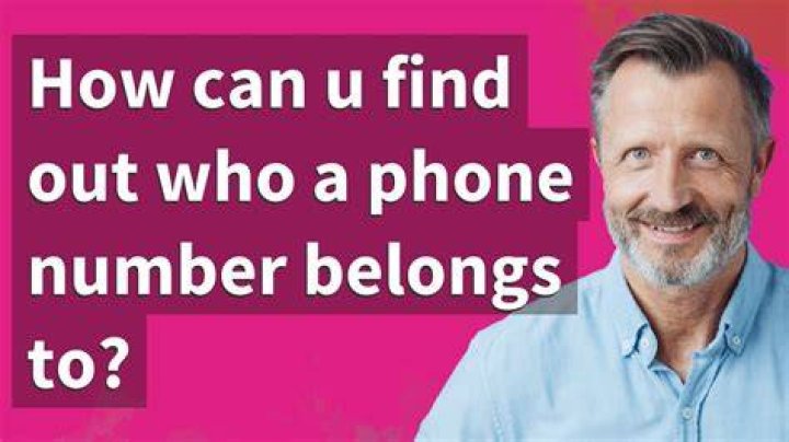 Can I find out who a telephone number belongs to?