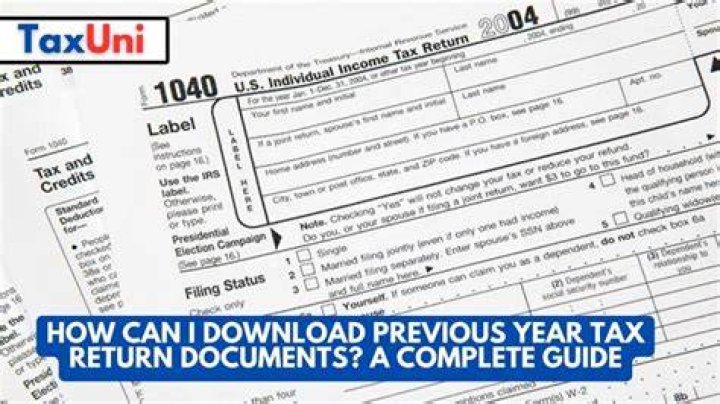 Can I get tax return from last year?