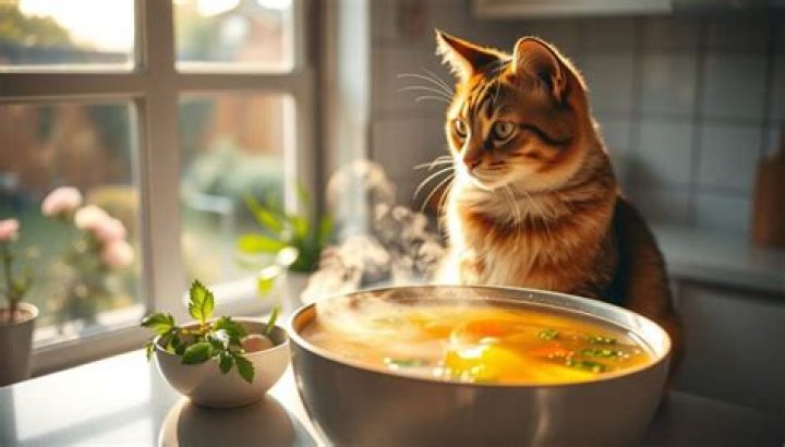 Can I give my cat chicken broth?