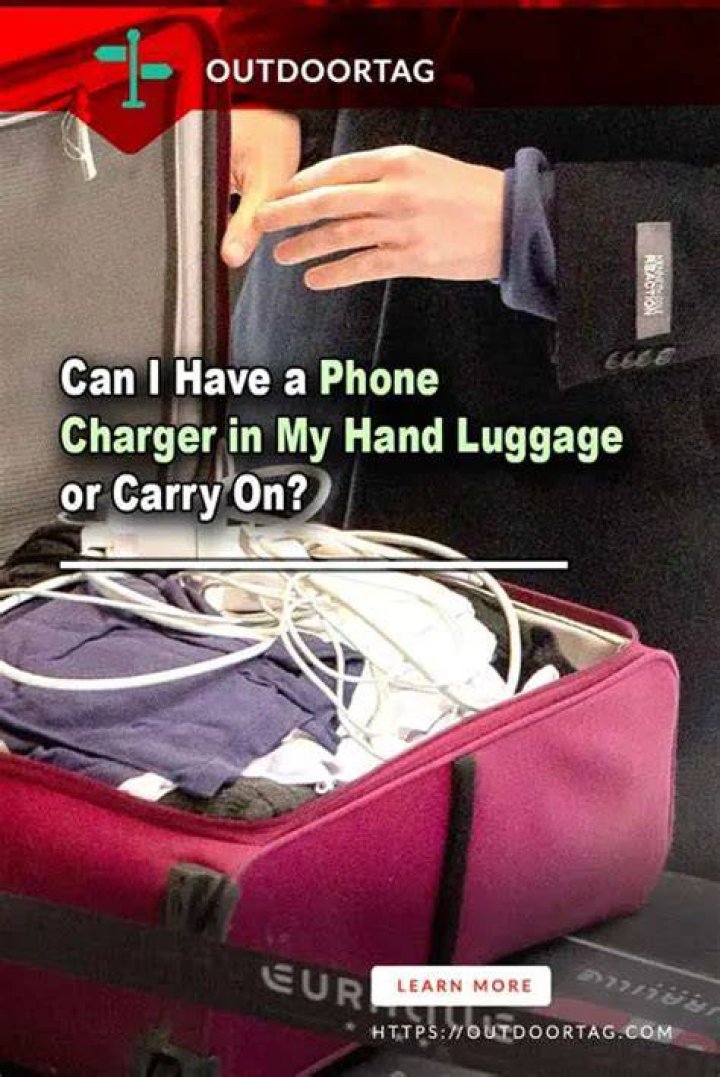 Can I have a phone charger in my hand luggage?