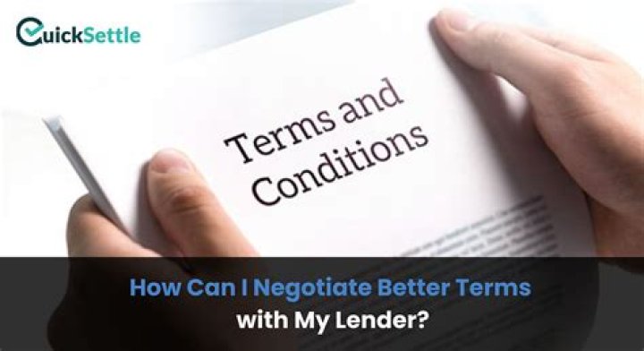 Can I negotiate loan terms?