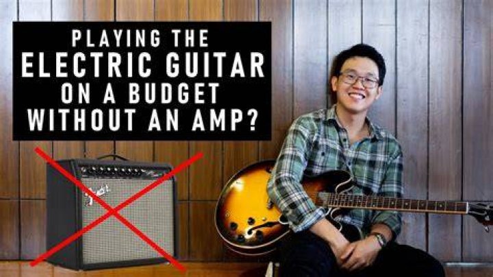 Can I play electric guitar without amp?