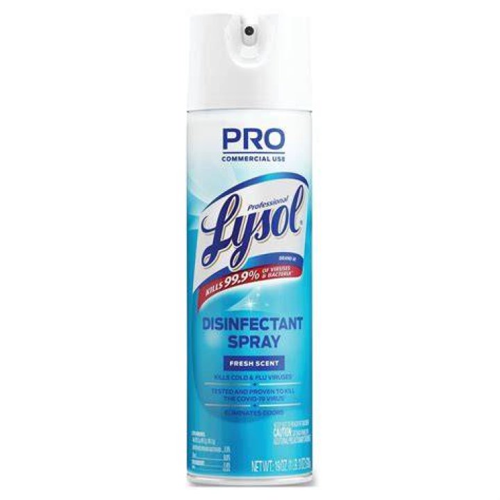 Can I spray Lysol on my walls?