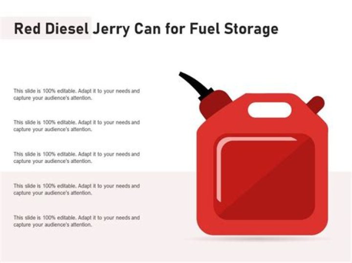 Can I store red diesel at home?