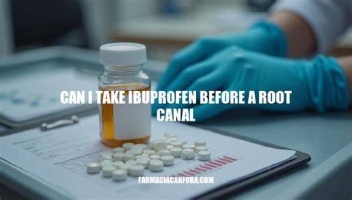 Can I take ibuprofen before root canal?
