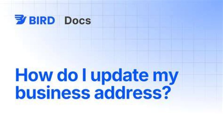 Can I update my business address?