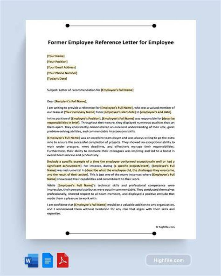 Can I use a former employee as a reference?