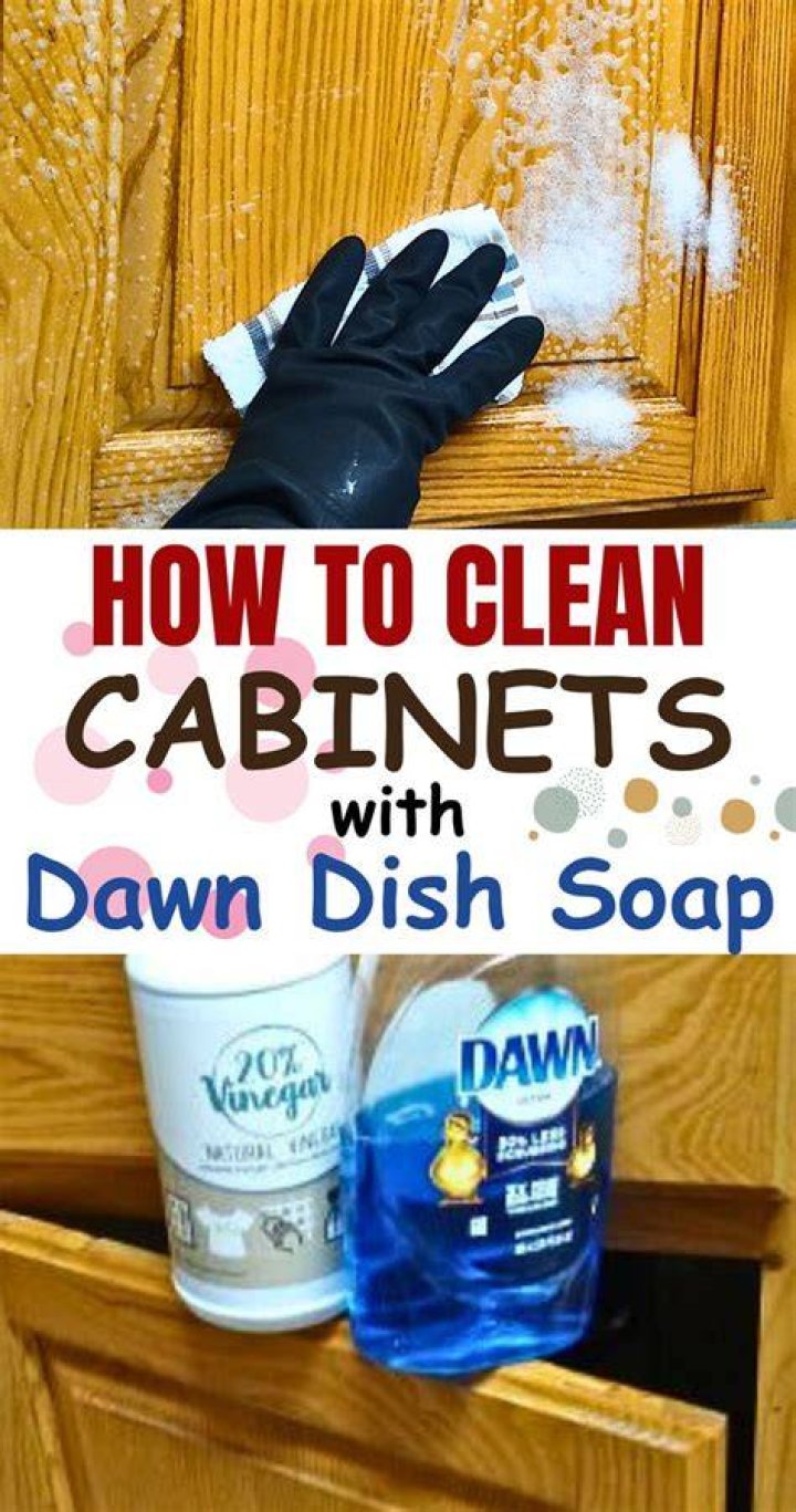 Can I use Dawn to clean my kitchen cabinets?