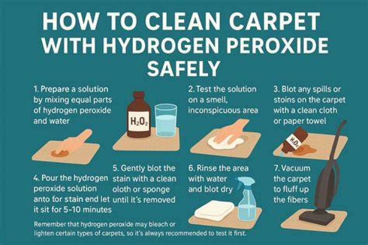 Can I use hydrogen peroxide to clean my carpet?