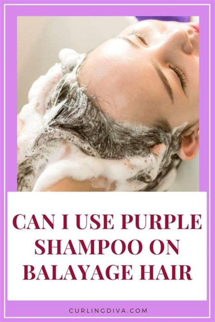 Can I use purple shampoo on balayage hair?