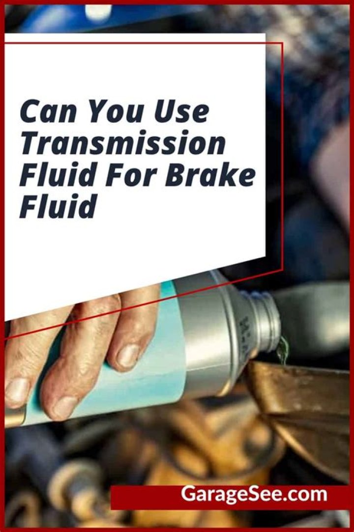 Can I use transmission fluid for motor oil?