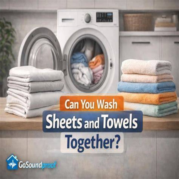 Can I wash towels with sheets?