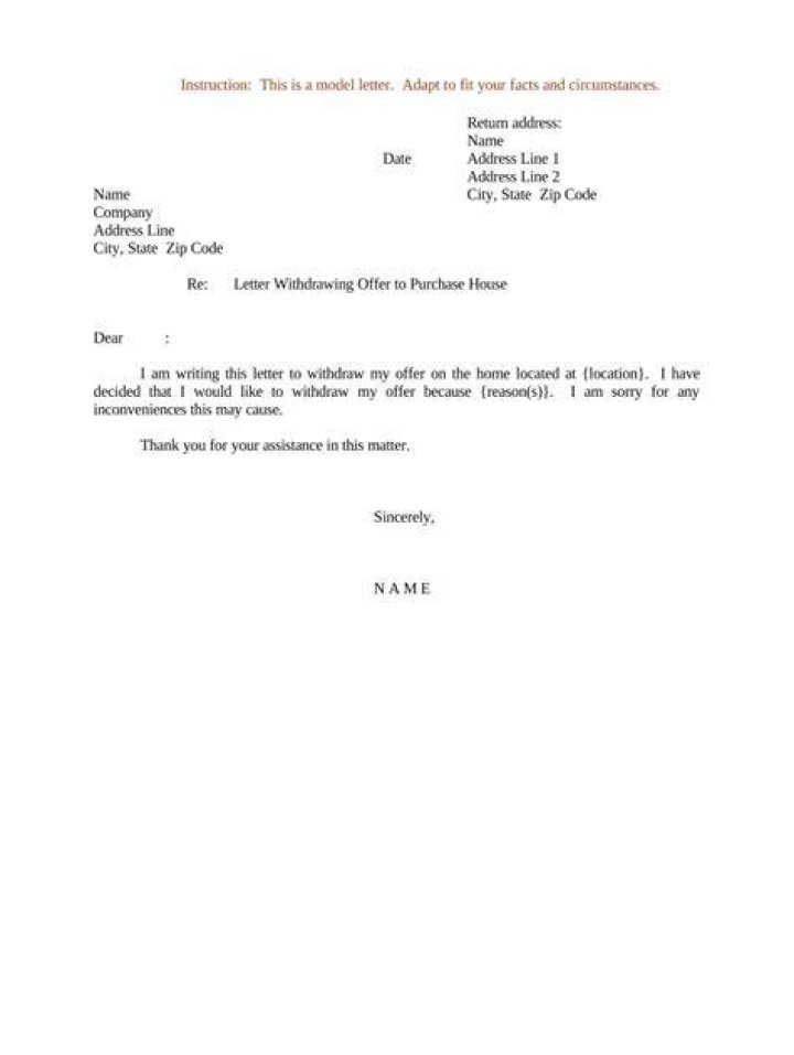 Can I withdraw my offer to purchase a house?