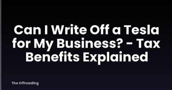 Can I write off a Tesla as a business expense?