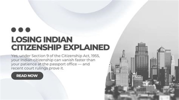 Can Indian citizen can lose his citizenship by?