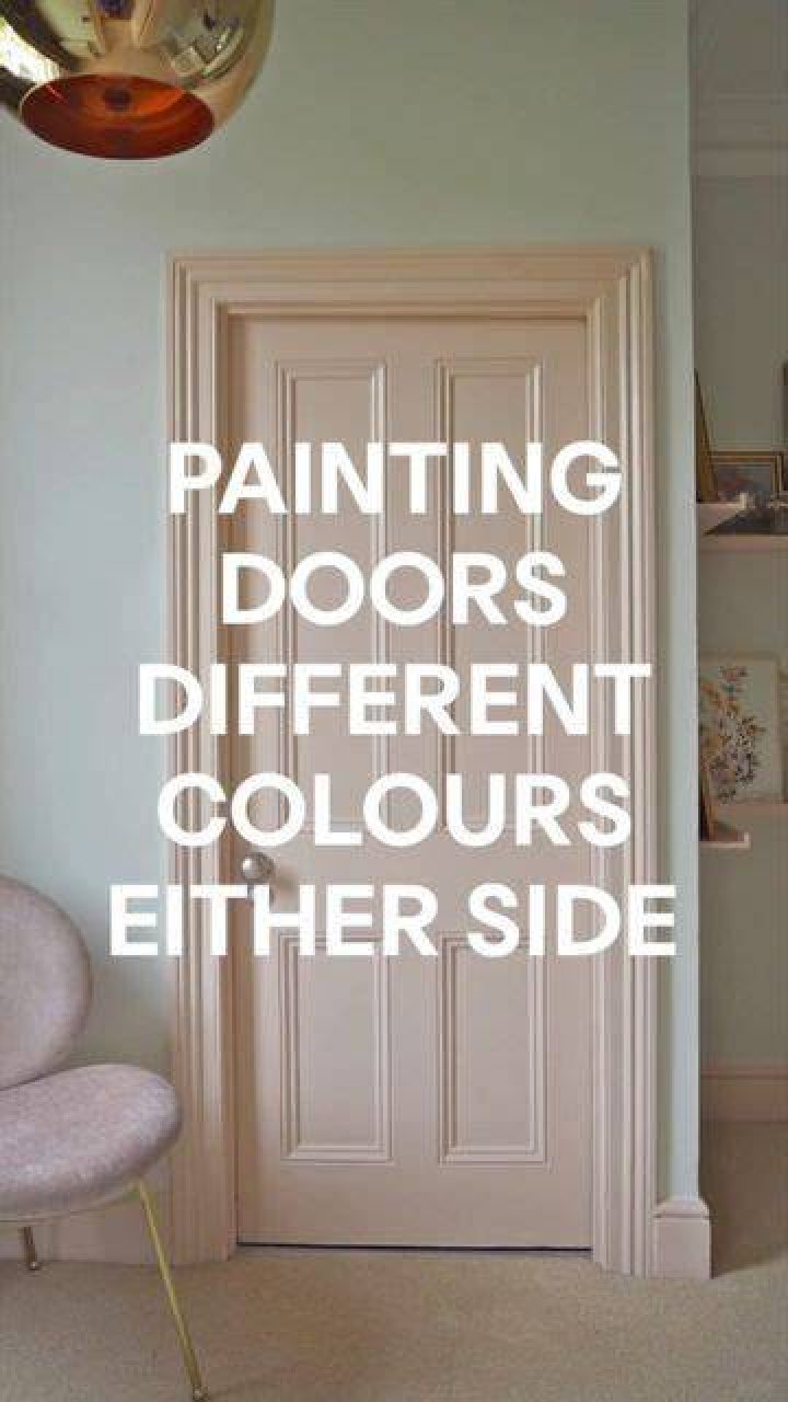 Can interior doors be different colors on each side?