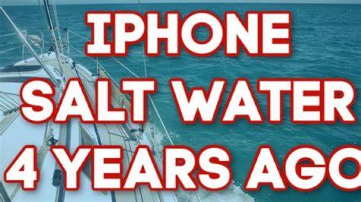 Can iPhone 11 go under salt water?