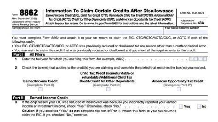 Can IRS Form 8862 be filed electronically?