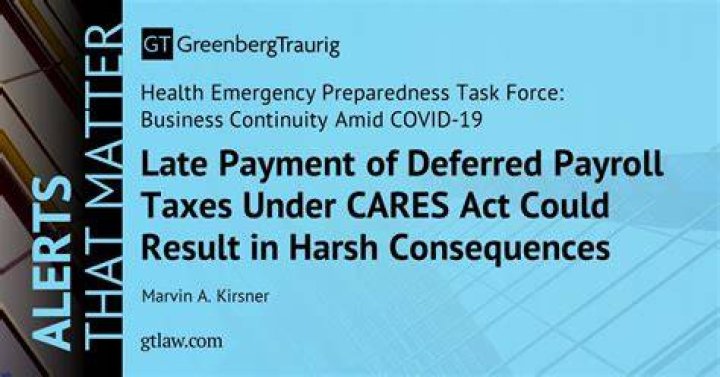 Can payroll taxes be deferred under the CARES Act?