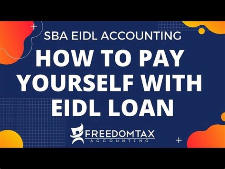 Can self-employed pay themselves with EIDL loan?