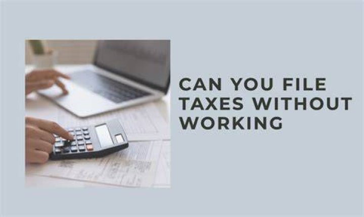 Can someone not working file taxes?
