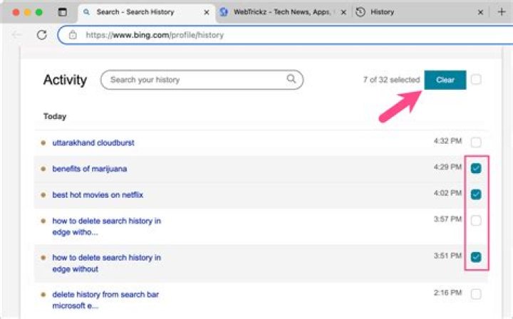 Can someone see your search history if you delete it?