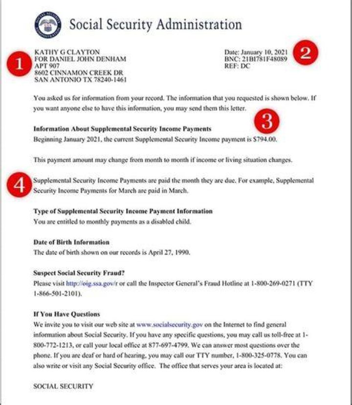 Can SSI be used as proof of income?