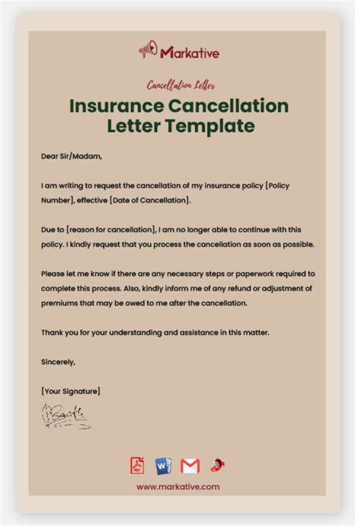 Can we cancel insurance policy?
