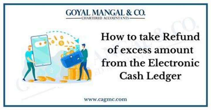 Can we take refund of electronic cash ledger?