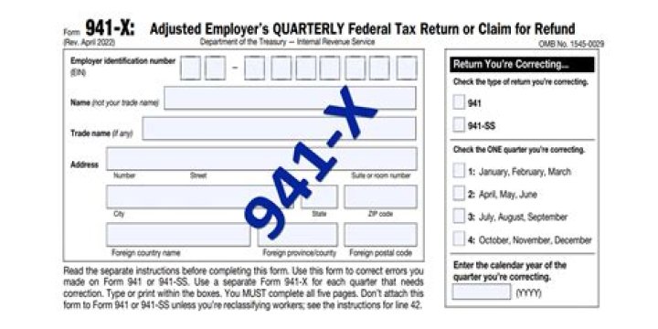 Can you amend a 941X?