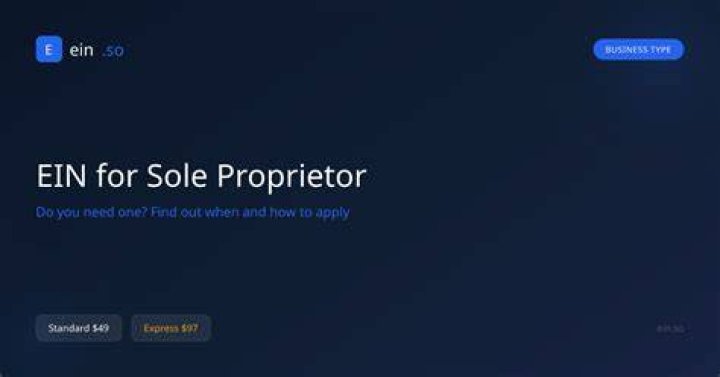 Can you be a sole proprietor without an EIN?