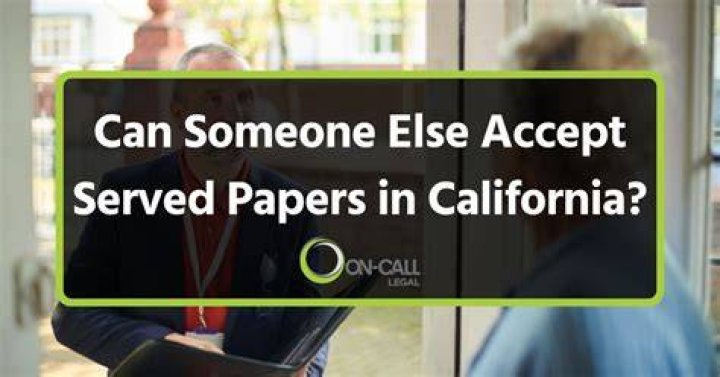 Can you be served by email in California?