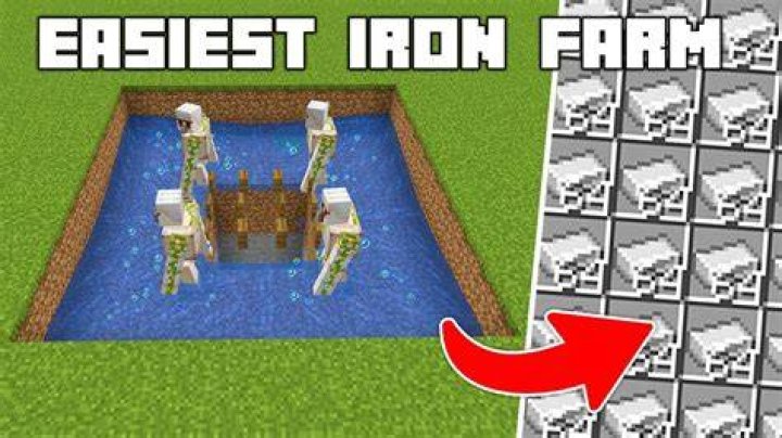 Can you build an iron farm near a village?