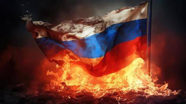 Can you burn a Russian flag?