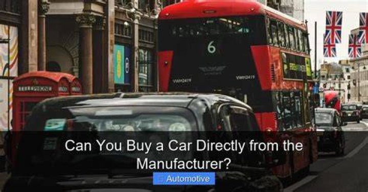 Can you buy directly from the manufacturer?