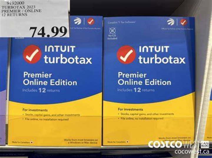 Can you buy TurboTax at Costco?